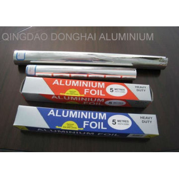 Papel de aluminio para uso doméstico